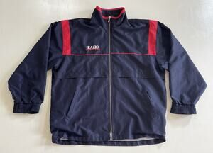Vintage Y2K Men Italian Lazio El Sports Razio Navy Blue XL Nylon Windbreaker